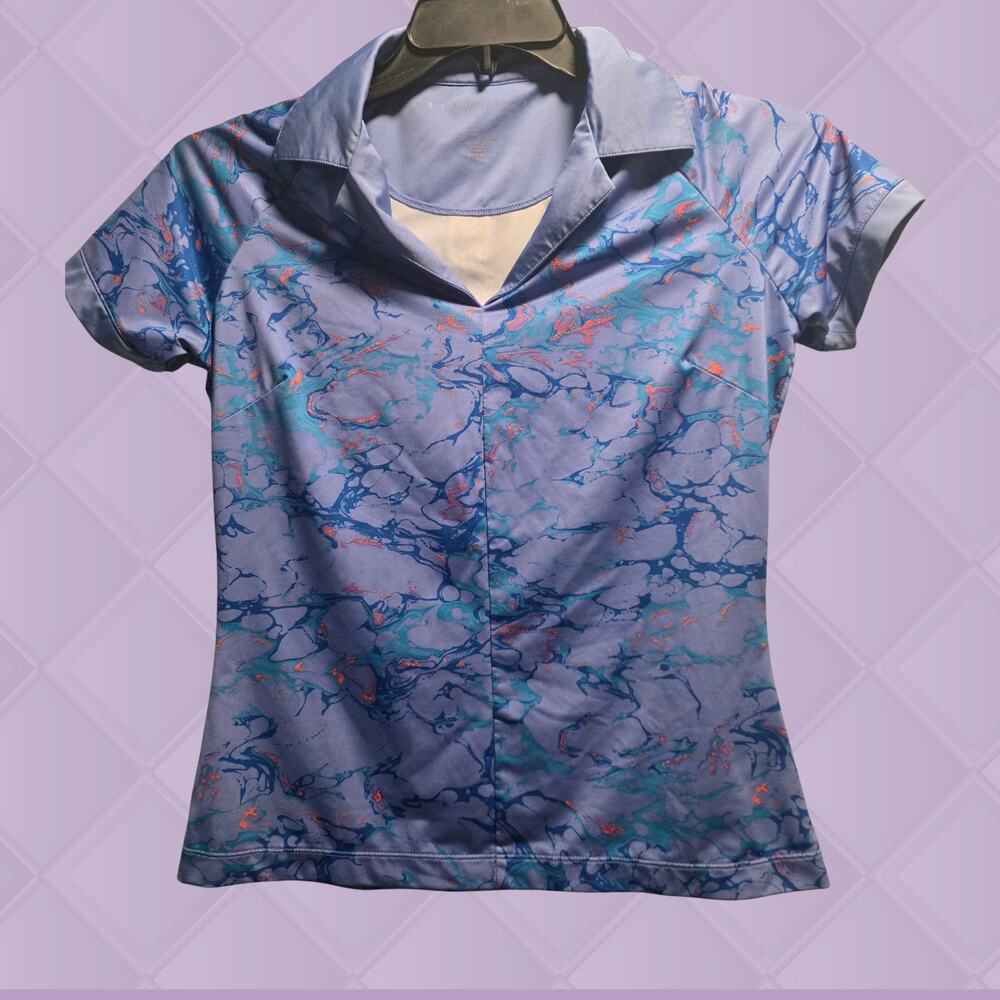 Nike Golf Dri-FIT Marble Print Polo Shirt